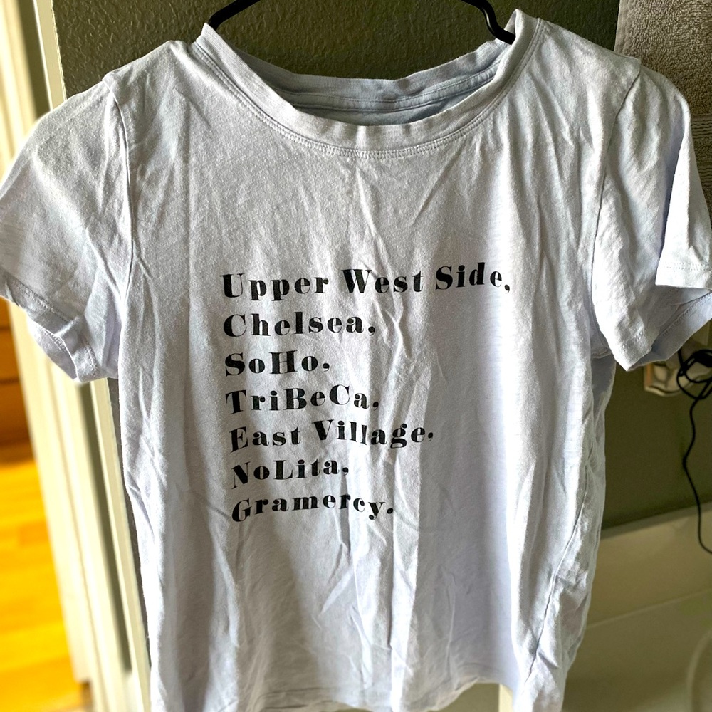 NYC manhattan neighborhoods tee shirt